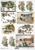 Boże Narodzenie, świąteczne dekoracje, retro, Mikołaj, prezenty, dziecko, dzieci, pies, choinka, ostrokrzew, zimowy obrazek, R769, Christmas, Christmas decorations, retro, Santa Claus, presents, child, children, dog, Christmas tree, holly, winter picture,